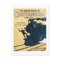 I'm Going Back to Chattanooga Tennessee Songbook C Postcard