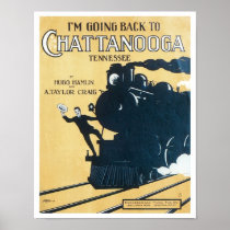 I'm Going Back to Chattanooga Tennessee Songbook C Posters