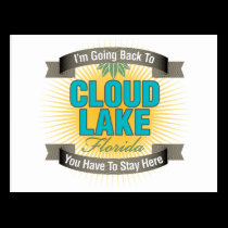 I'm Going Back To (Cloud Lake) postcards