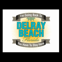 I'm Going Back To (Delray Beach) postcards