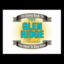 I'm Going Back To (Glen Ridge) postcards