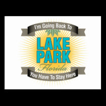 I'm Going Back To (Lake Park) postcards