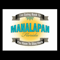 I'm Going Back To (Manalapan) postcards