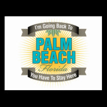I'm Going Back To (Palm Beach) postcards