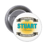 I'm Going Back To (Stuart) Pinback Button