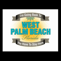 I'm Going Back To (West Palm Beach) postcards