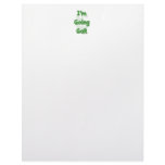 I'm Going Galt Custom Letterhead