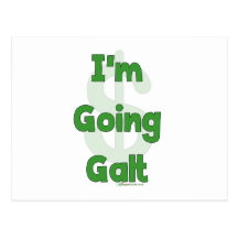 I'm Going Galt Postcard