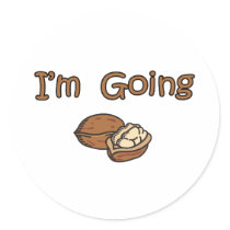 I'm Going Nuts stickers