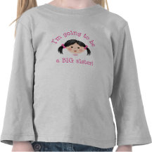 Im going to be a big sister - asian girl t-shirt