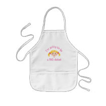 Im going to be a big sister - blond hair aprons