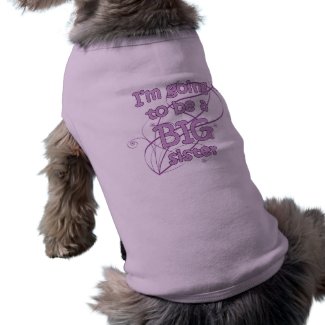 I'm going to be a Big Sister Pet Clothing petshirt