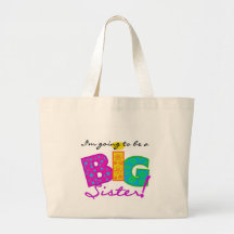 I'm Going To Be A Big Sister Tshirts Canvas Bag