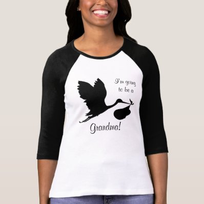 I'm Going to be a Grandma Black Stork Shirts