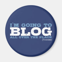 I'm going to blog all over the place (LiveJournal) Fridge Magnet