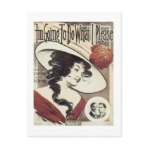 I'm Going To Do What I Please Songbook Cover Post Card