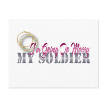 I'm Going To Marry My Soldier Post Card