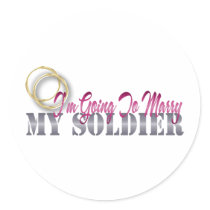 I'm Going To Marry My Soldier Sticker