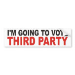 I'm Going To Vote Bumper Sticker