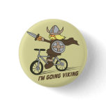 I'm Going Viking Funny Wordplay Flair Button