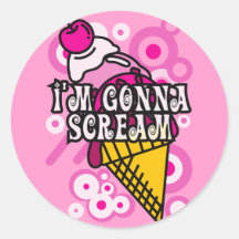 I'm_Gonna_SCREAM Round Sticker