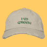 I'm Green Embroidered Hat embroidered hats