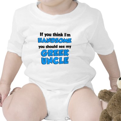 I'm Handsome Greek Uncle Rompers