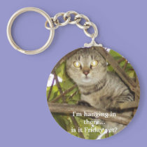I'm hanging in there...is it Friday yet? keychains