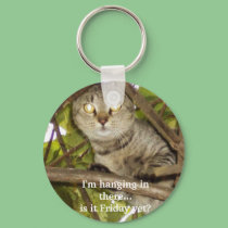 I'm hanging in there...is it Friday yet? keychains