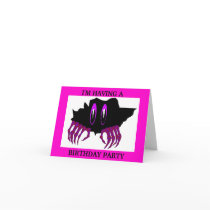 , I'M HAVING A , BIRTHDAY PARTY cards