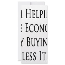 I'm Helping The Economy By Buying Useless Items Custom Rack Cards