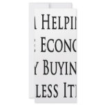 I'm Helping The Economy By Buying Useless Items Custom Rack Cards