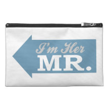 I'm Her Mr. (Blue Arrow) Travel Accessory Bags
