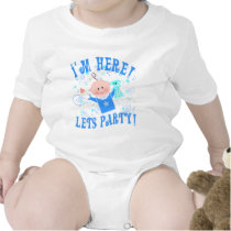 I'm Here Boy Baby / Infant Onesie t-shirts by jamiecreates1 I'm Here Boy Baby / Infant Onesie t-shirts