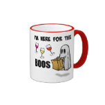 I'm Here for the Boos Funny Halloween Ghost Ringer Mug
