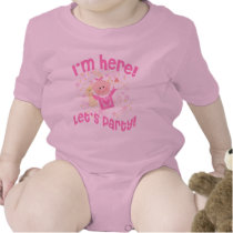 I'm Here Girl Baby / Infant Onesie t-shirts by jamiecreates1 I'm Here Girl Baby / Infant Onesie t-shirts