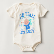 I'm Here Organic Boy Baby / Infant Onesie t-shirts by jamiecreates1 I'm Here Organic Boy Baby / Infant Onesie t-shirts