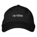 I'm Horny embroidered hats