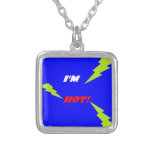 I'M HOT SQUARE PENDANT NECKLACE