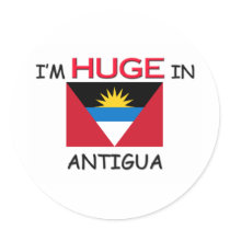 I'm HUGE In ANTIGUA stickers by flagshirt I'm HUGE In ANTIGUA stickers