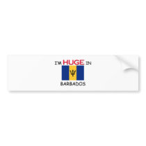 I'm HUGE In BARBADOS bumper stickers by flagshirt I'm HUGE In BARBADOS bumper stickers