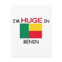 I'm HUGE In BENIN postcards