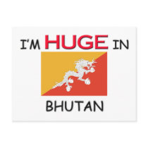 I'm HUGE In BHUTAN postcards