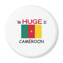 I'm HUGE In CAMEROON magnets by flagshirt I'm HUGE In CAMEROON magnets