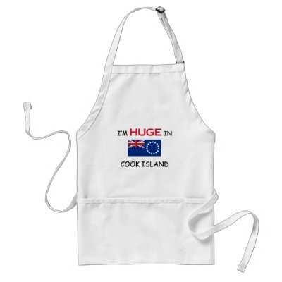 I'm HUGE In COOK ISLAND Apron by flagshirt