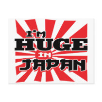 I'm Huge In Japan postcards by Detourdesignables I'm Huge In Japan postcards