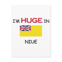 I'm HUGE In NIUE postcards
