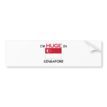 I'm HUGE In SINGAPORE bumper stickers