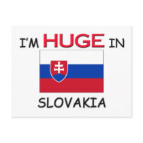 I'm HUGE In SLOVAKIA postcards