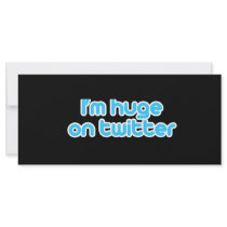 I'm huge on twitter rack cards